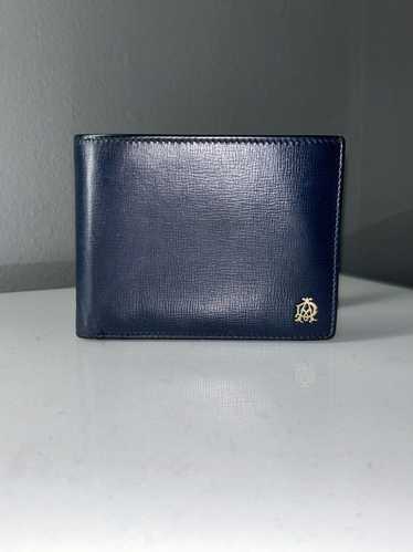 Alfred Dunhill Dunhill Mens Navy/Mustard Bifold Wa