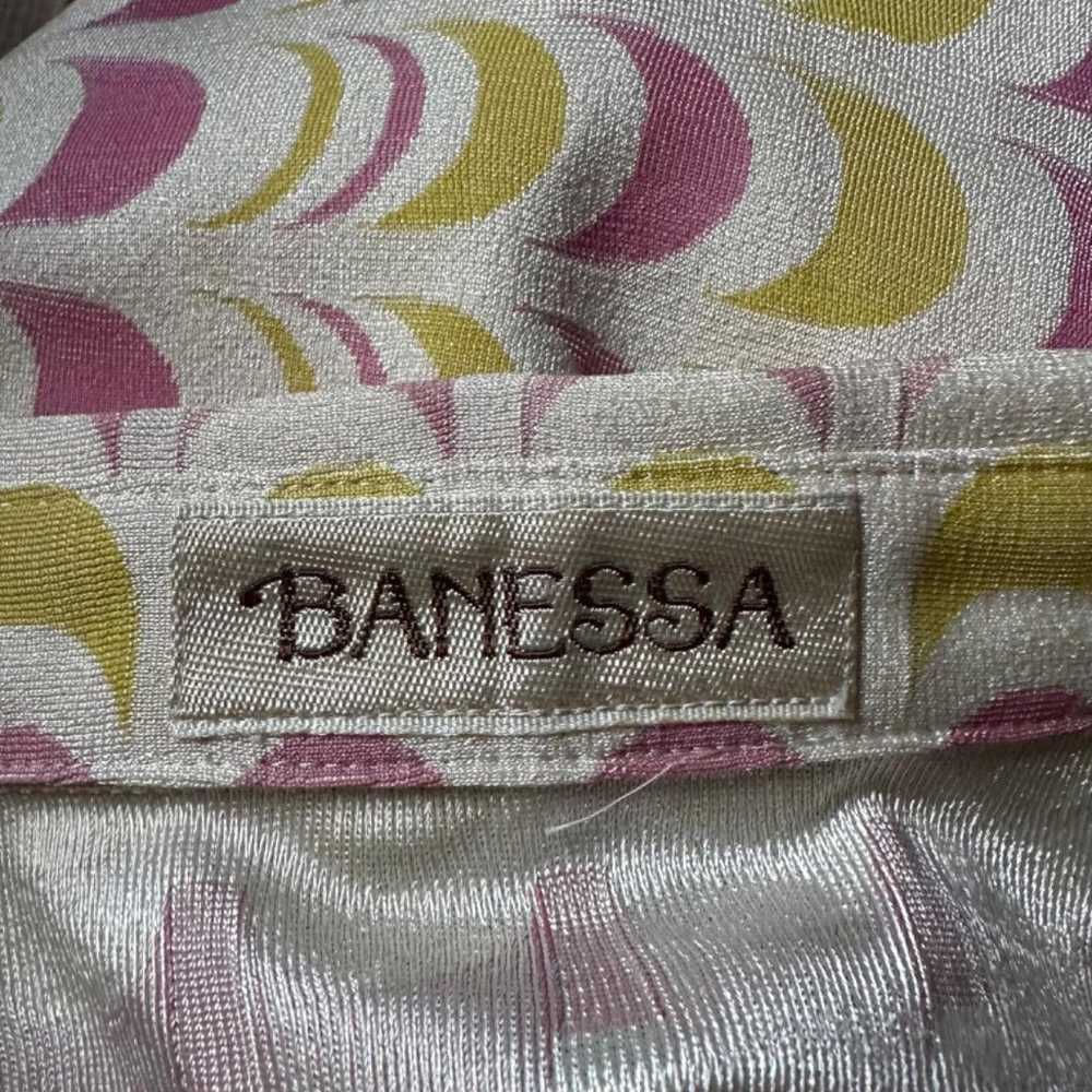 BANESSA Retro Pattern Shirt Top Psychedelic Patte… - image 9