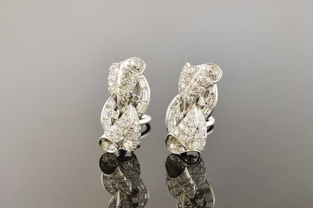 Diamond Ribbon Earrings - image 1