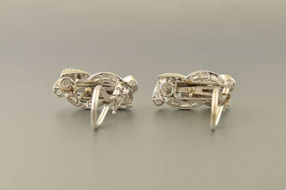 Diamond Ribbon Earrings - image 2