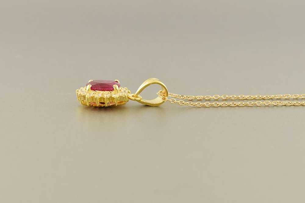 Ruby & Diamond Pendant - image 2