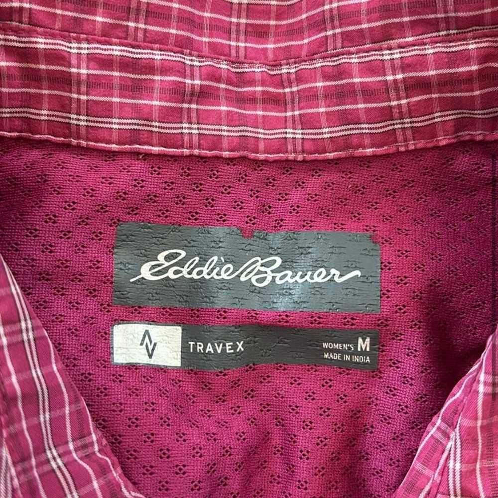 Lot of (2) Eddie Bauer Travex Long Sleeve Plaid V… - image 3