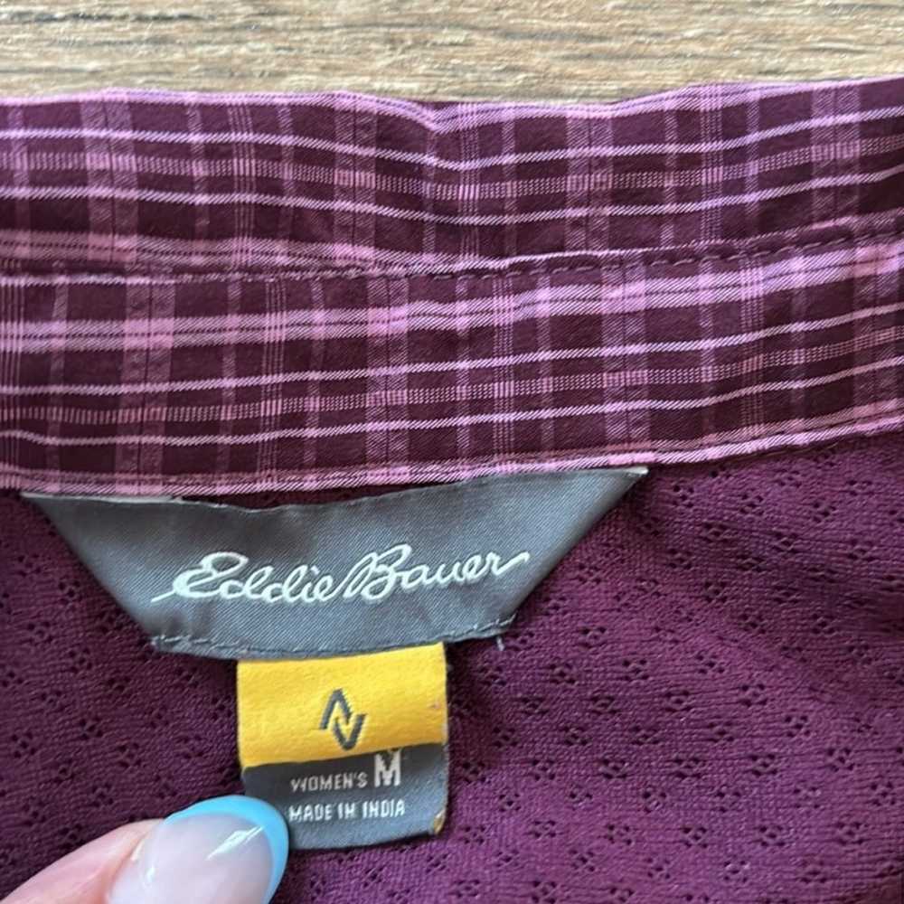 Lot of (2) Eddie Bauer Travex Long Sleeve Plaid V… - image 9