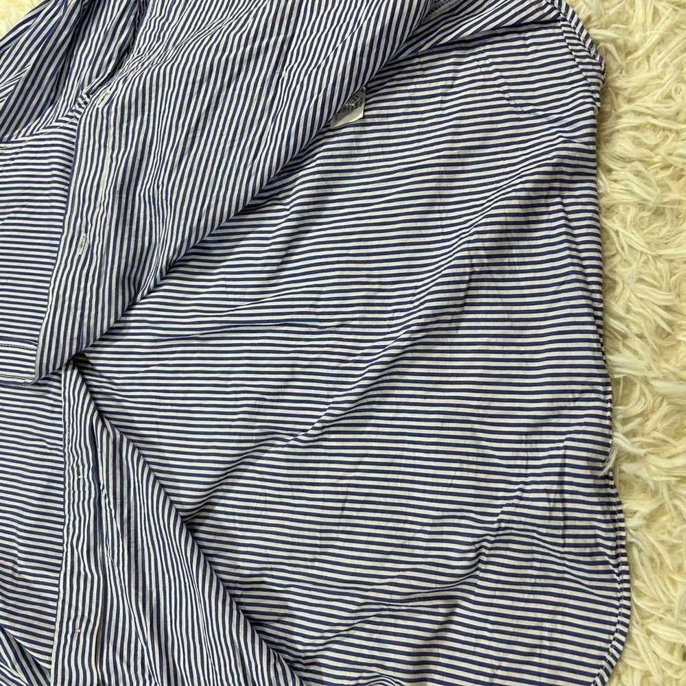 ZARA shirt, blue and white striped, long-sleeve. - image 6