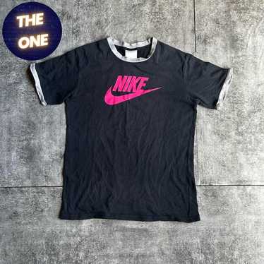 NIKE Nike Ringer T-Shirt Swoosh Grunge Y2K Vintag… - image 1