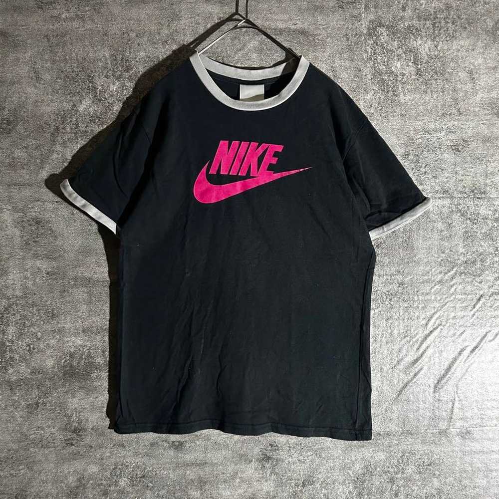 NIKE Nike Ringer T-Shirt Swoosh Grunge Y2K Vintag… - image 2