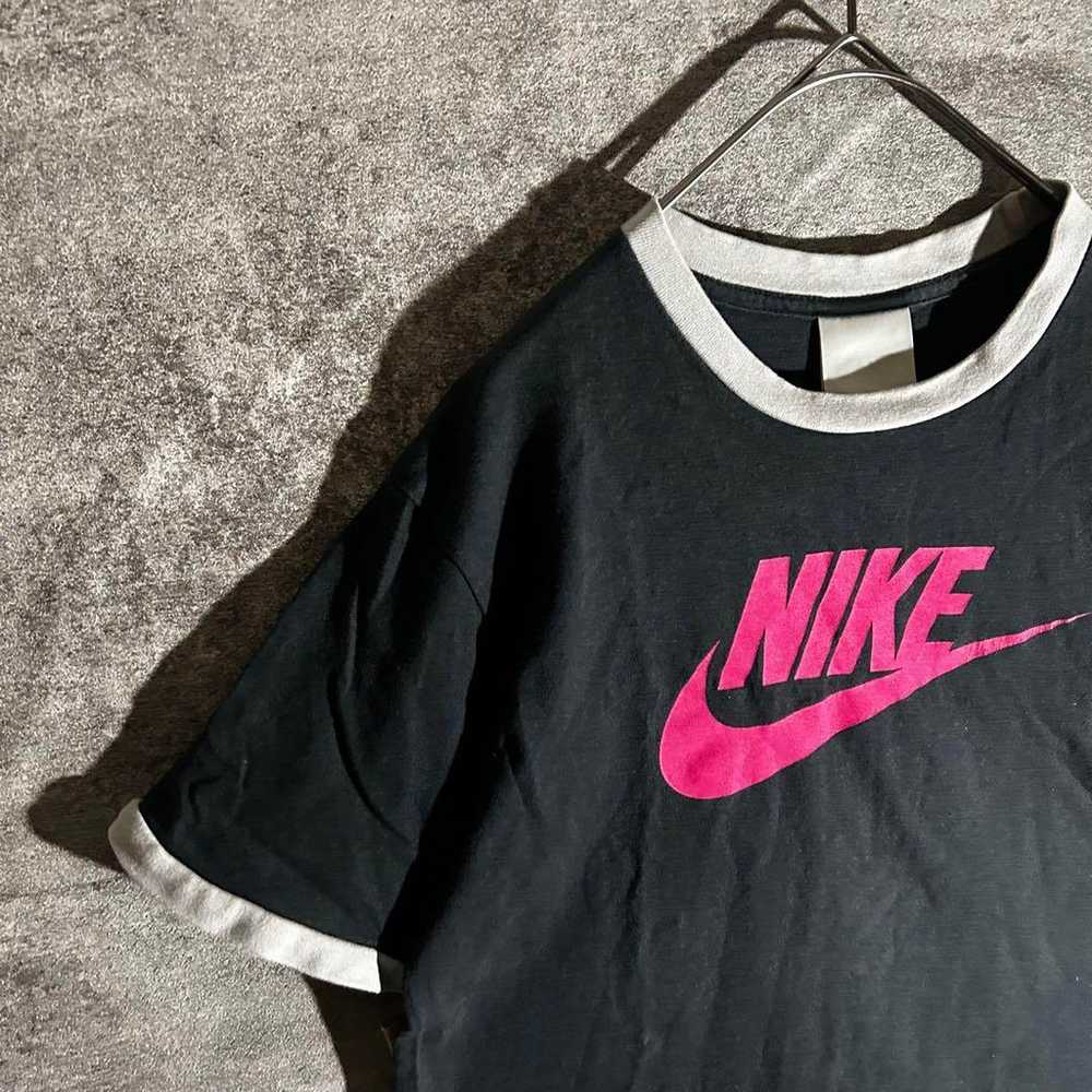 NIKE Nike Ringer T-Shirt Swoosh Grunge Y2K Vintag… - image 3