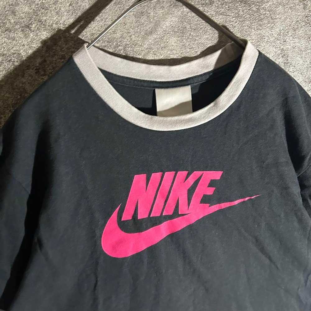 NIKE Nike Ringer T-Shirt Swoosh Grunge Y2K Vintag… - image 4