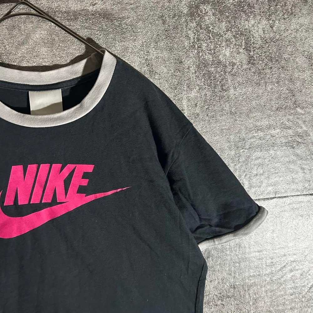 NIKE Nike Ringer T-Shirt Swoosh Grunge Y2K Vintag… - image 5