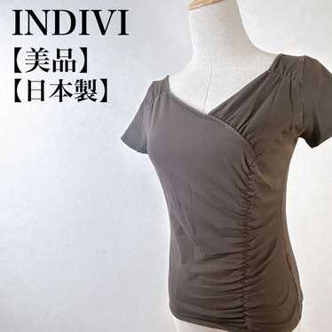 【Excellent condition】INDIVI French Sleeve Square … - image 1