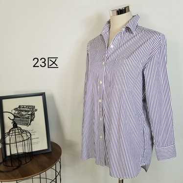 High-quality 23-ku Striped Oversized Shirt Blouse… - image 1