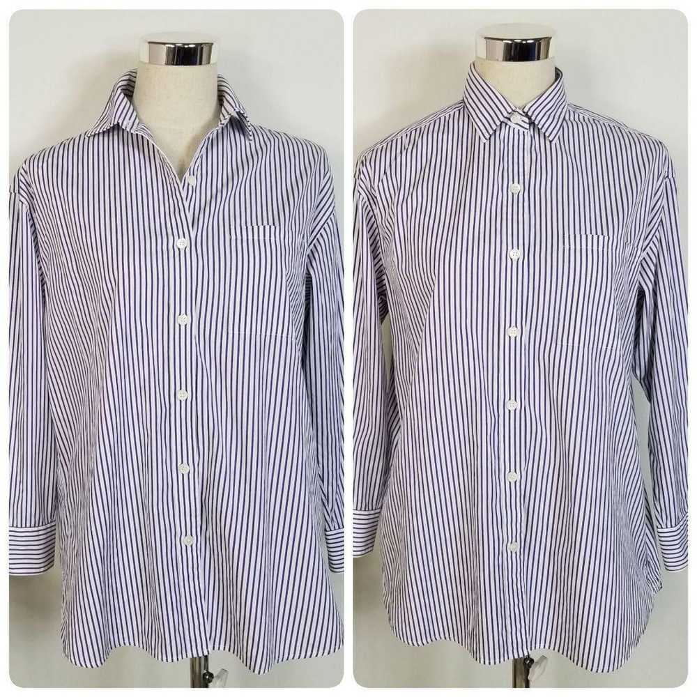 High-quality 23-ku Striped Oversized Shirt Blouse… - image 3