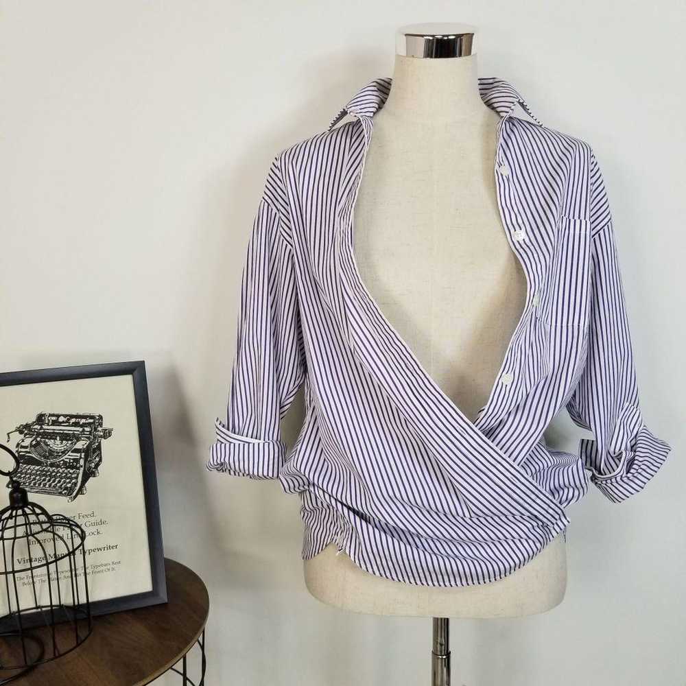 High-quality 23-ku Striped Oversized Shirt Blouse… - image 7