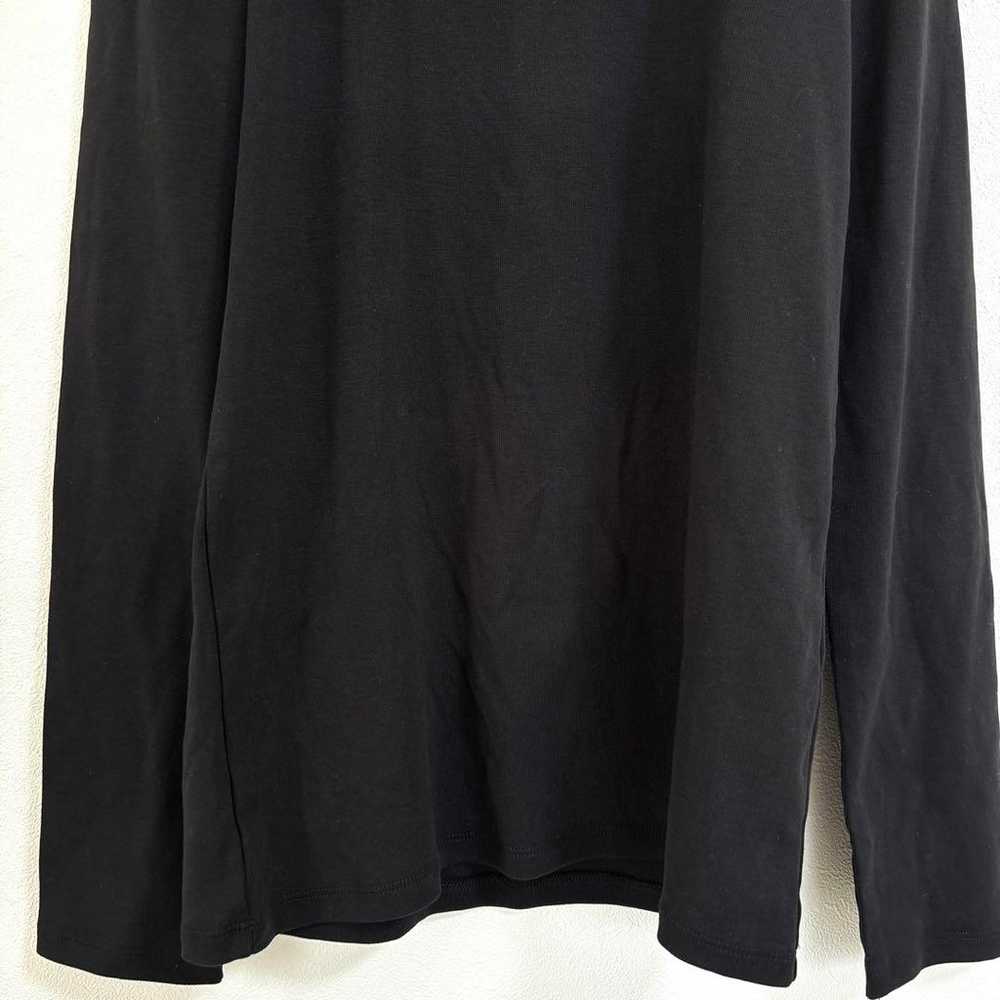 Uniqlo long-sleeve black turtleneck T-shirt, plai… - image 6