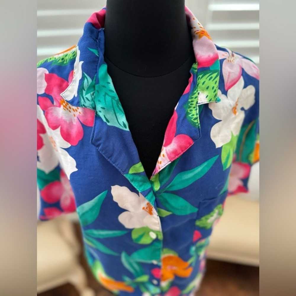 RARE | Diane Von Furstenberg | Tropical Blouse Vi… - image 2