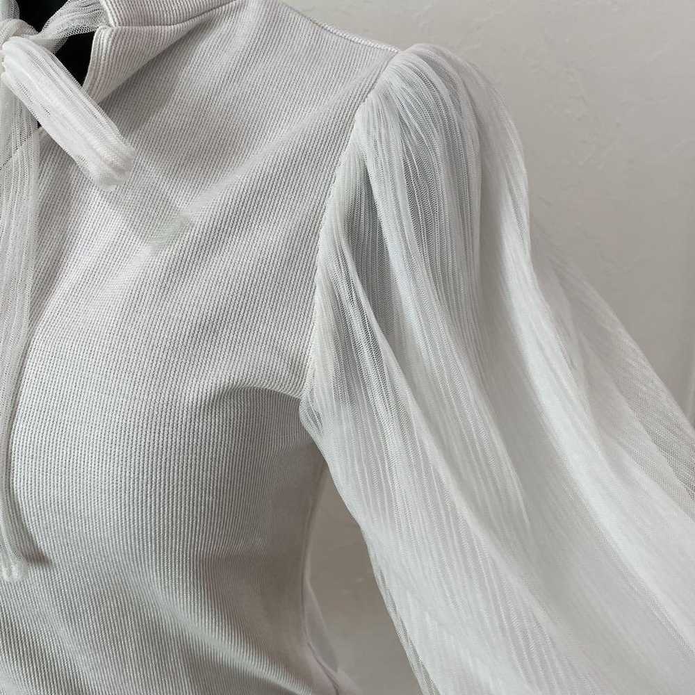 Grail ♡ Cut and sew sheer long-sleeve with ribbon… - image 3