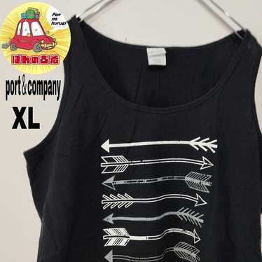 Vintage USA Port & Company Tank Top XL Arrow Black - image 1