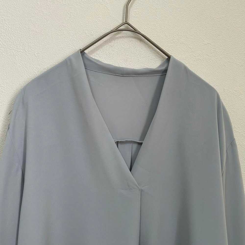 Brand new item: il Lino V-neck blouse pullover in… - image 3