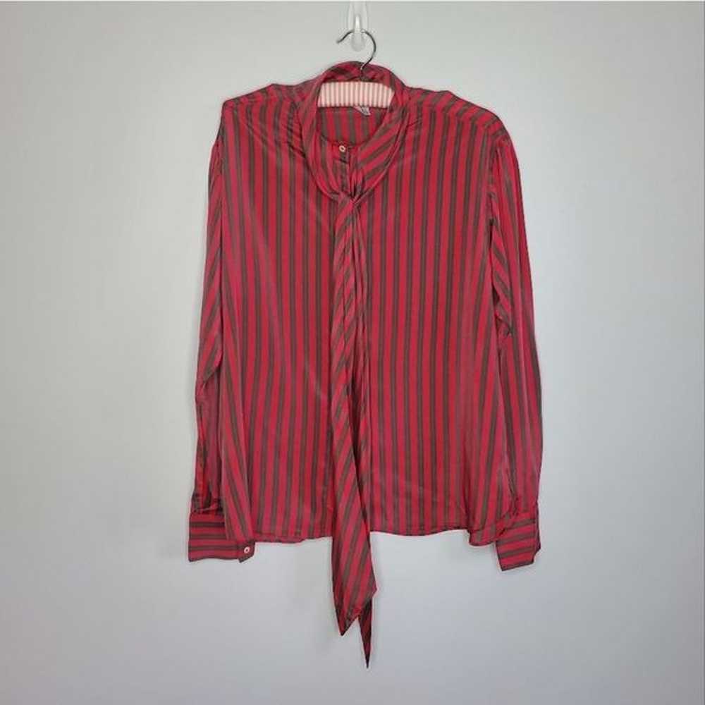 Evan Picone 16 Long Sleeve Button Down Shirt Sati… - image 3