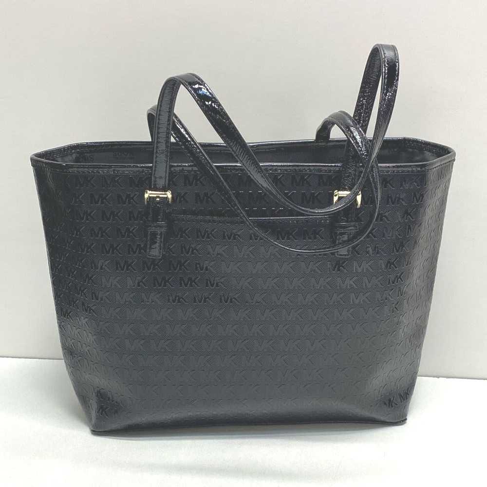 Michael Kors Monogram Logo Embossed Patent Carrya… - image 2