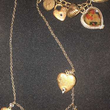 Pididdly Links hearts charm necklace and bracelet - image 1