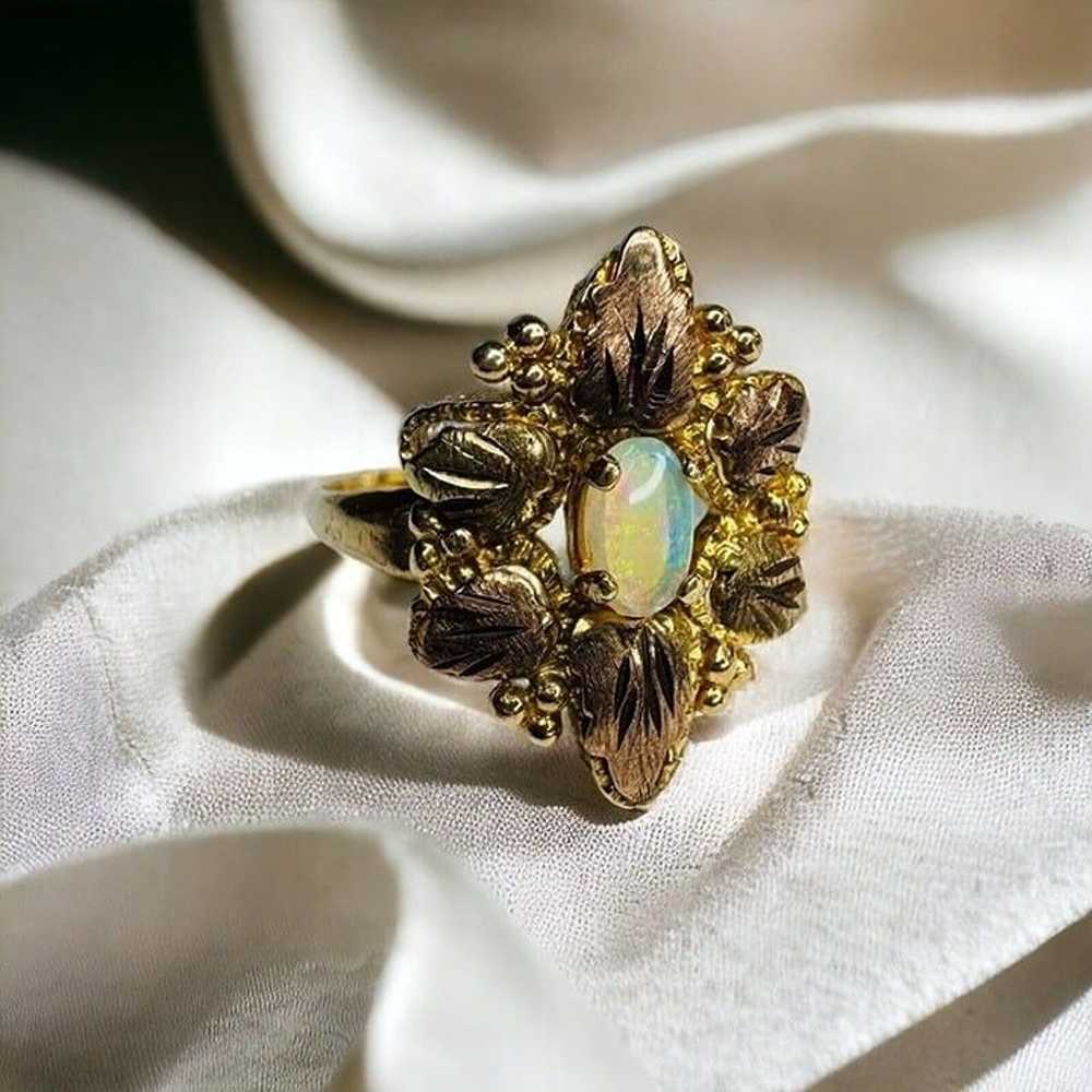 Antique 10k Gold Opal Ring Size 5.75 Victorian Er… - image 10