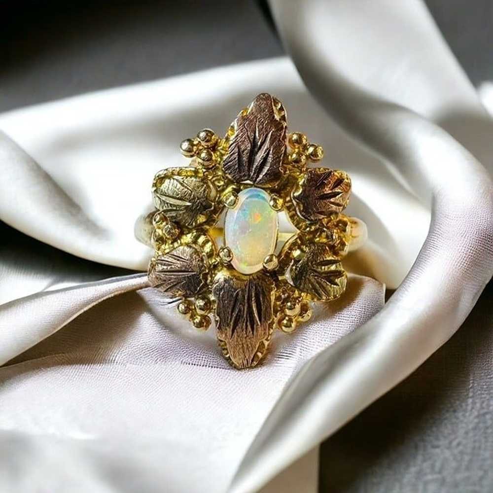 Antique 10k Gold Opal Ring Size 5.75 Victorian Er… - image 12