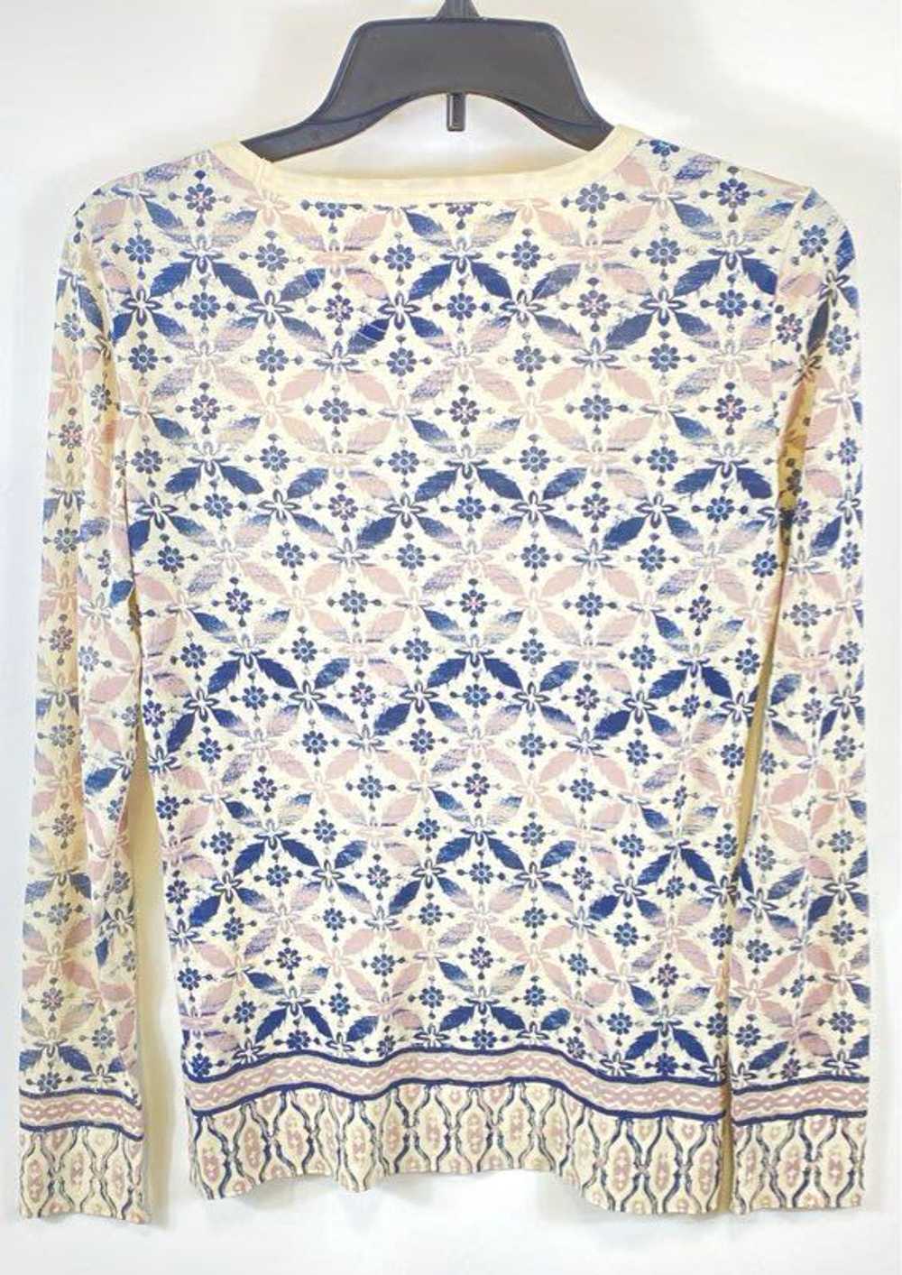 Tory Burch Womens Multicolor Floral Cotton Long S… - image 2