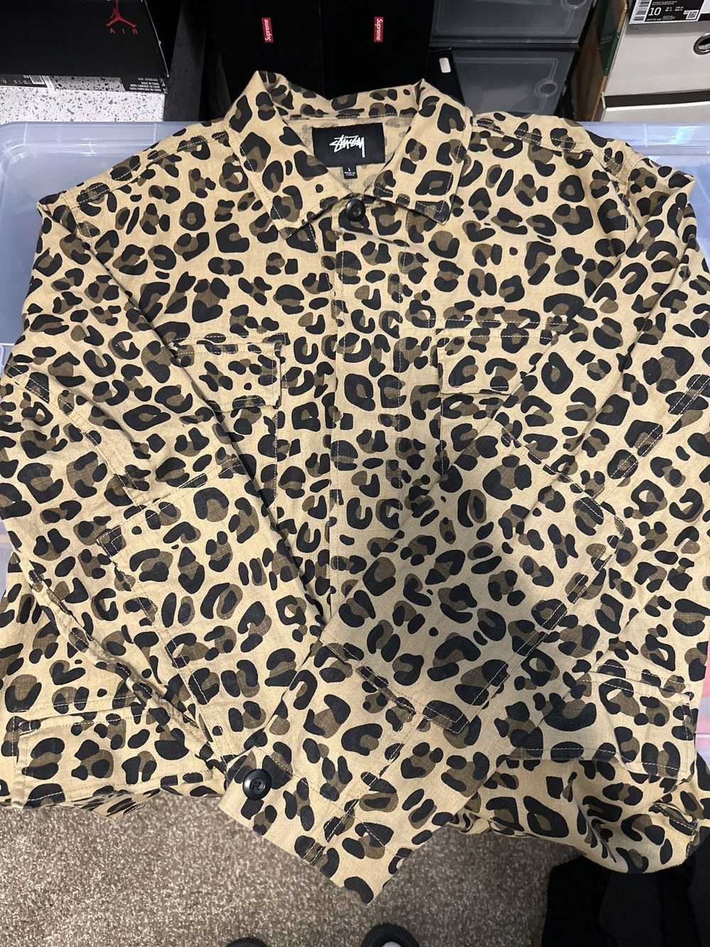 Stussy Stussy cheetah LS Shirt - image 1