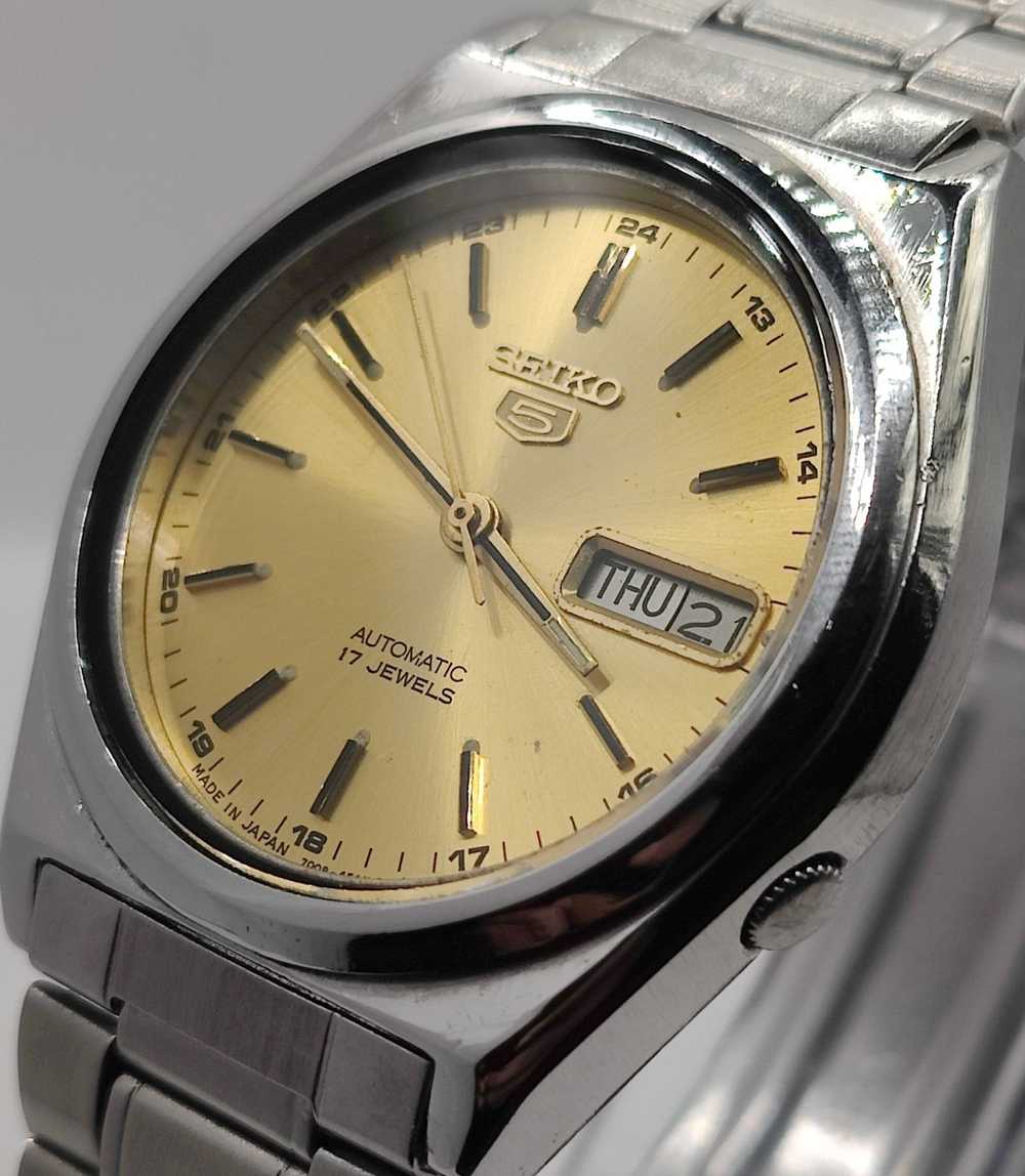 Seiko Seiko 5 Automatic Wrist Watch 17Jewels Day/… - image 1