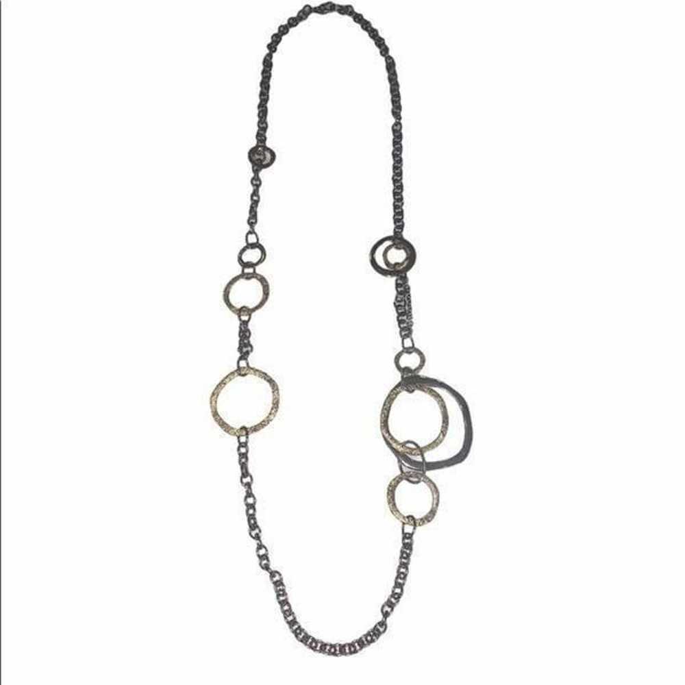 Vintage Two Tone O Necklace - image 2