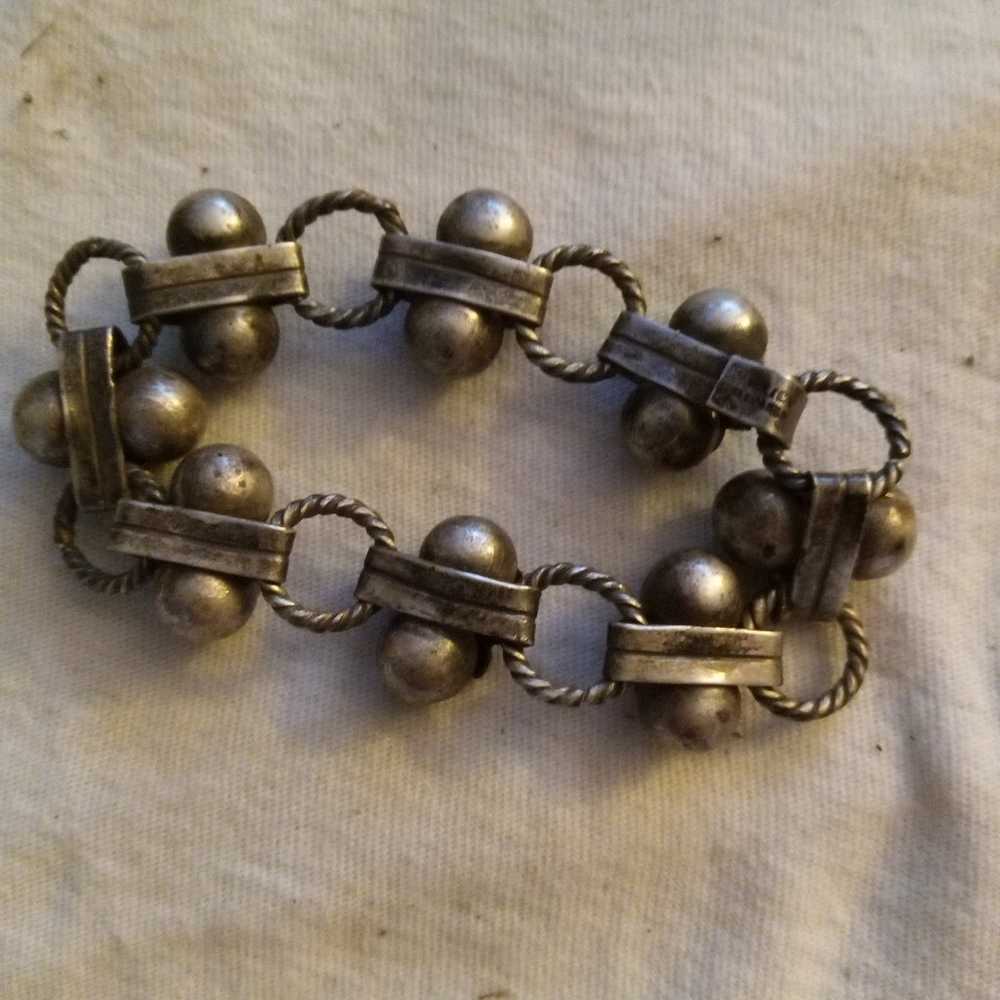 Antique Mexican Sterling silver bracelet - image 4