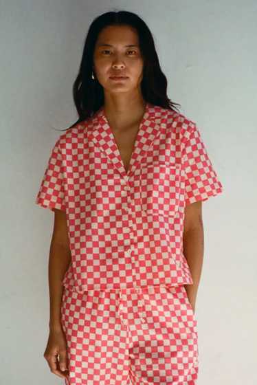 Wray NWT Lounge Top Watermelon Check