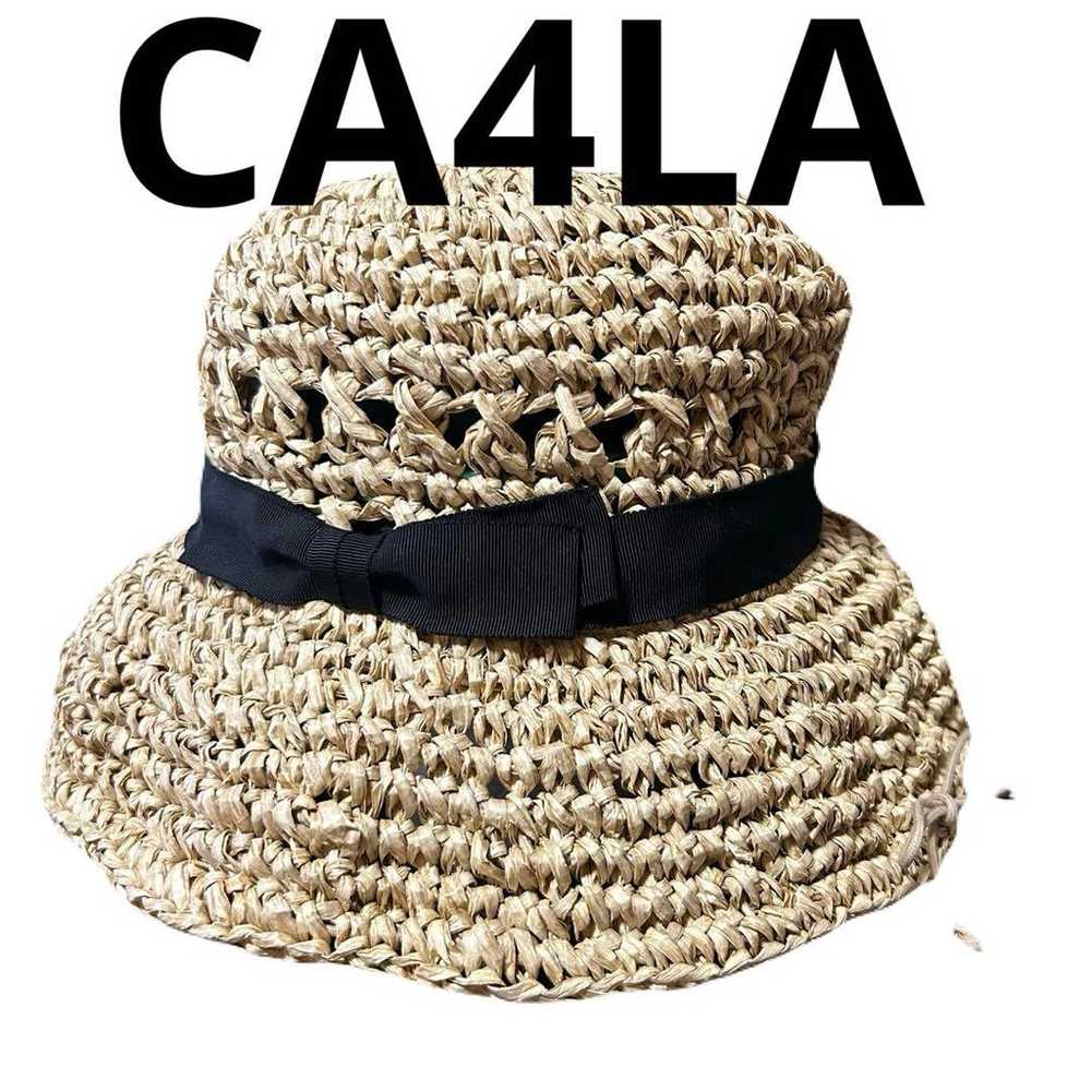 Excellent condition CA4LA Kashira hat straw hat p… - image 1