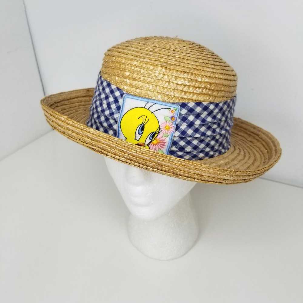 1999 Looney Tunes Tweety Bird Straw Hat - image 8