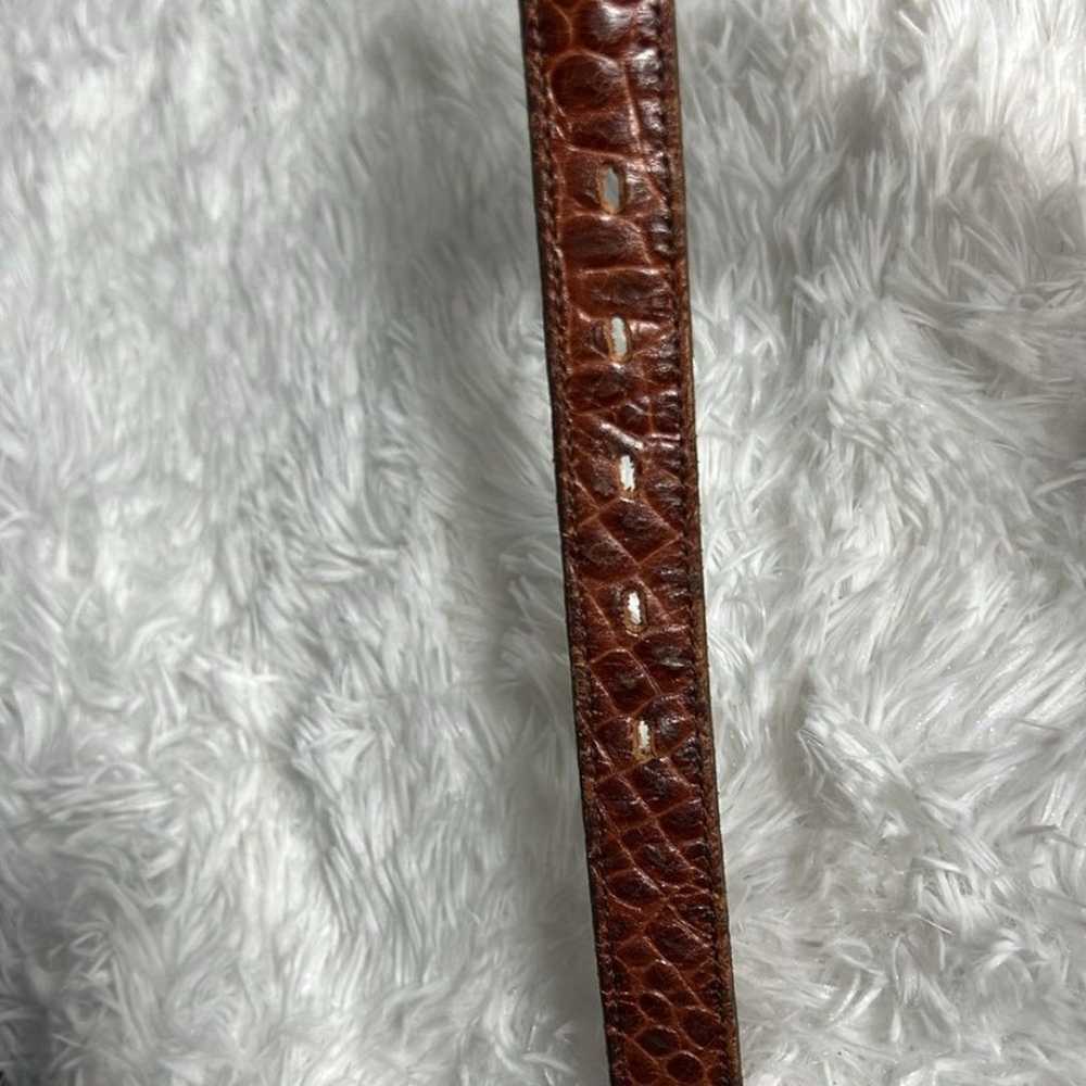 Nocona Belt Co Vintage Brown Leather Concho Studd… - image 11