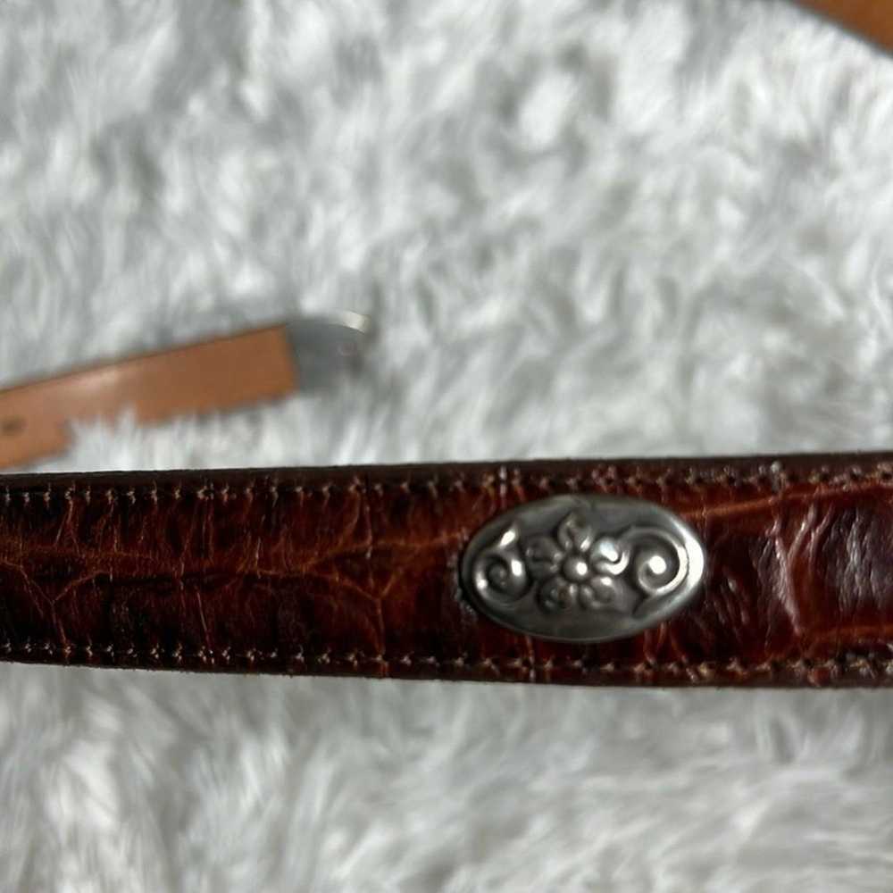 Nocona Belt Co Vintage Brown Leather Concho Studd… - image 8