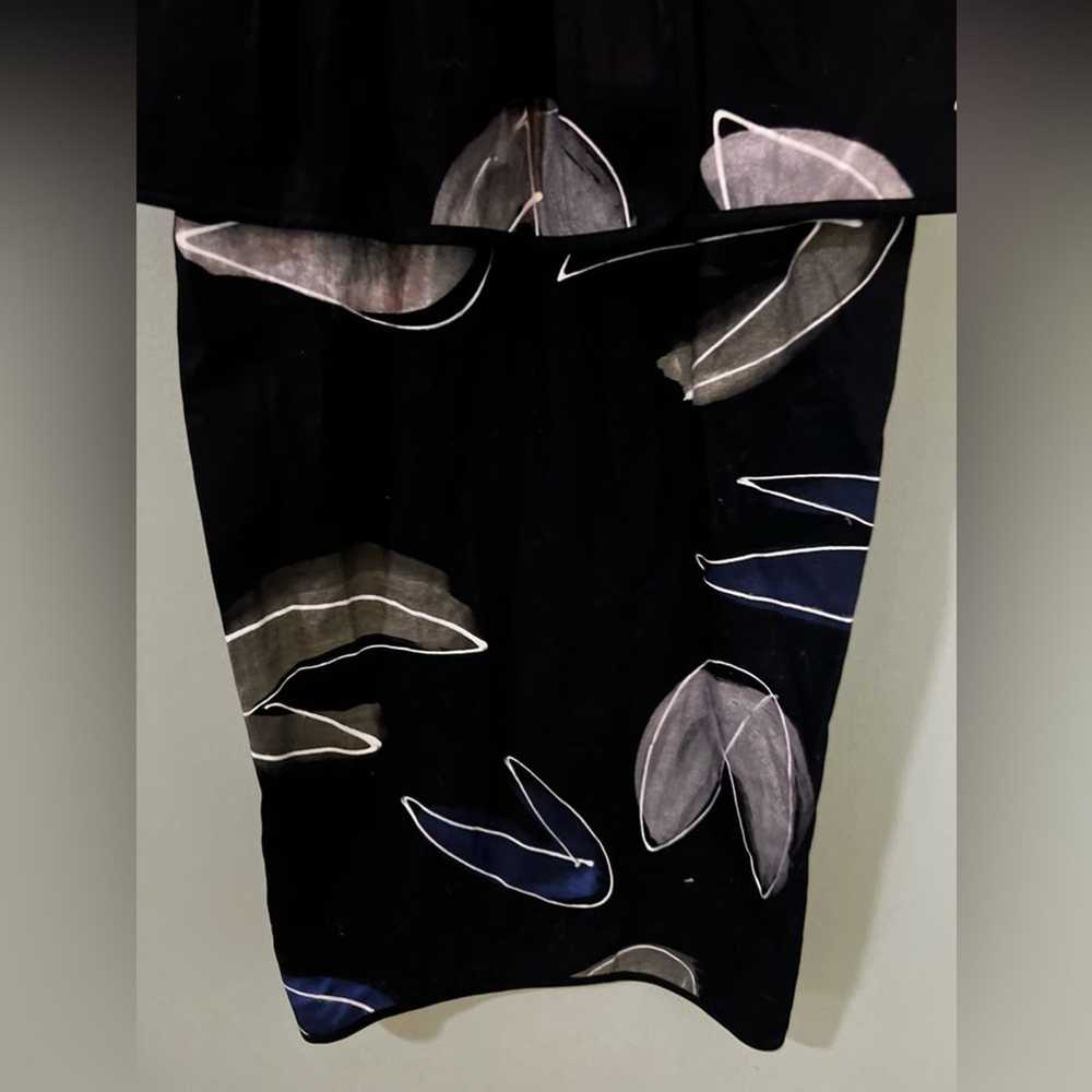 The Design House Midi Dress S Cotton Hand Painted… - image 2