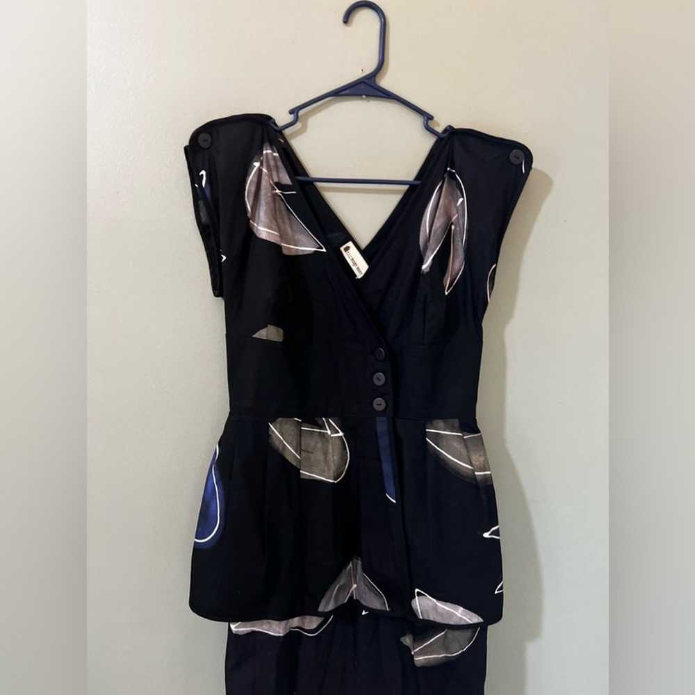 The Design House Midi Dress S Cotton Hand Painted… - image 3