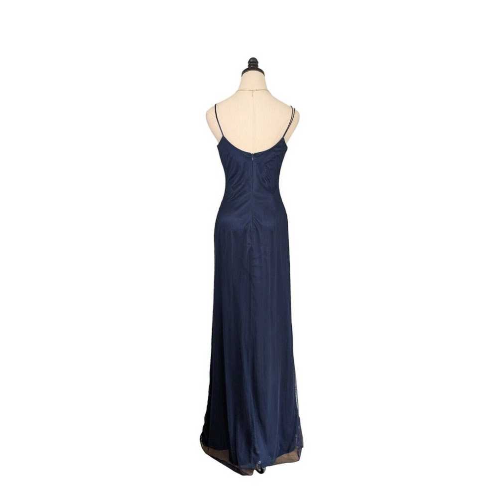 Vintage Prom Dress Maxi Gown 90s Y2K Butterfly Go… - image 3