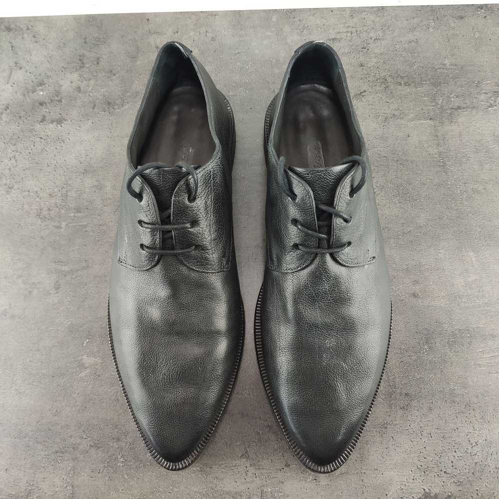 Marsell Marsell black leather derby shoes - image 9