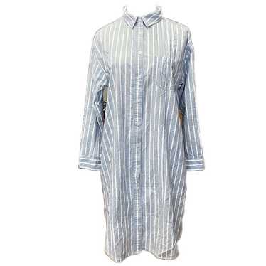 F958 CINEMA CLUB Shirt Dress L Long-sleeved Gray C