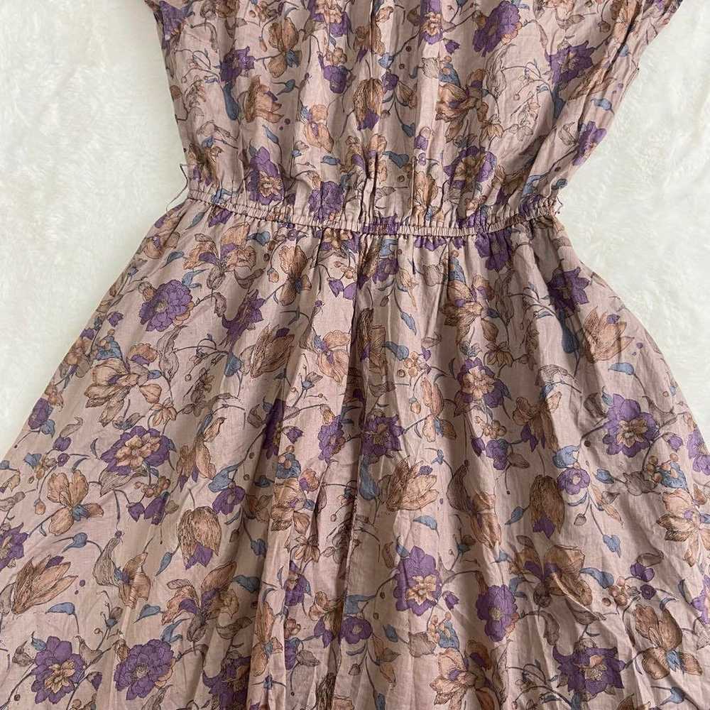 Showa retro one-piece vintage flared floral chic … - image 11