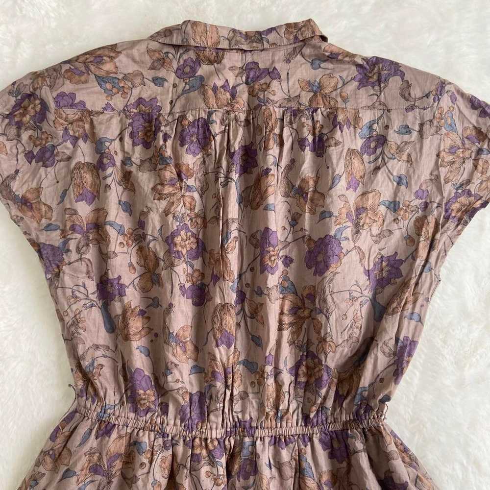 Showa retro one-piece vintage flared floral chic … - image 12