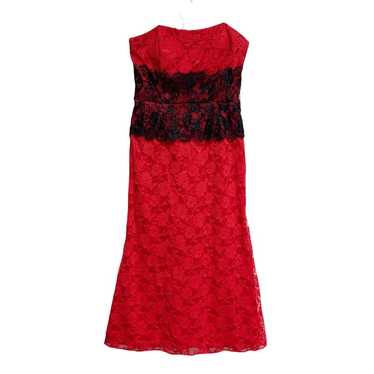 Vintage Fiesta Womens Size XL Red Black Lace Stra… - image 1