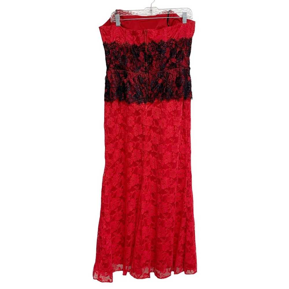 Vintage Fiesta Womens Size XL Red Black Lace Stra… - image 7