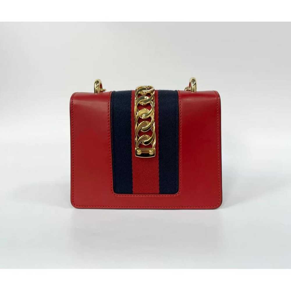 Gucci Sylvie Flap Chain leather crossbody bag - image 2