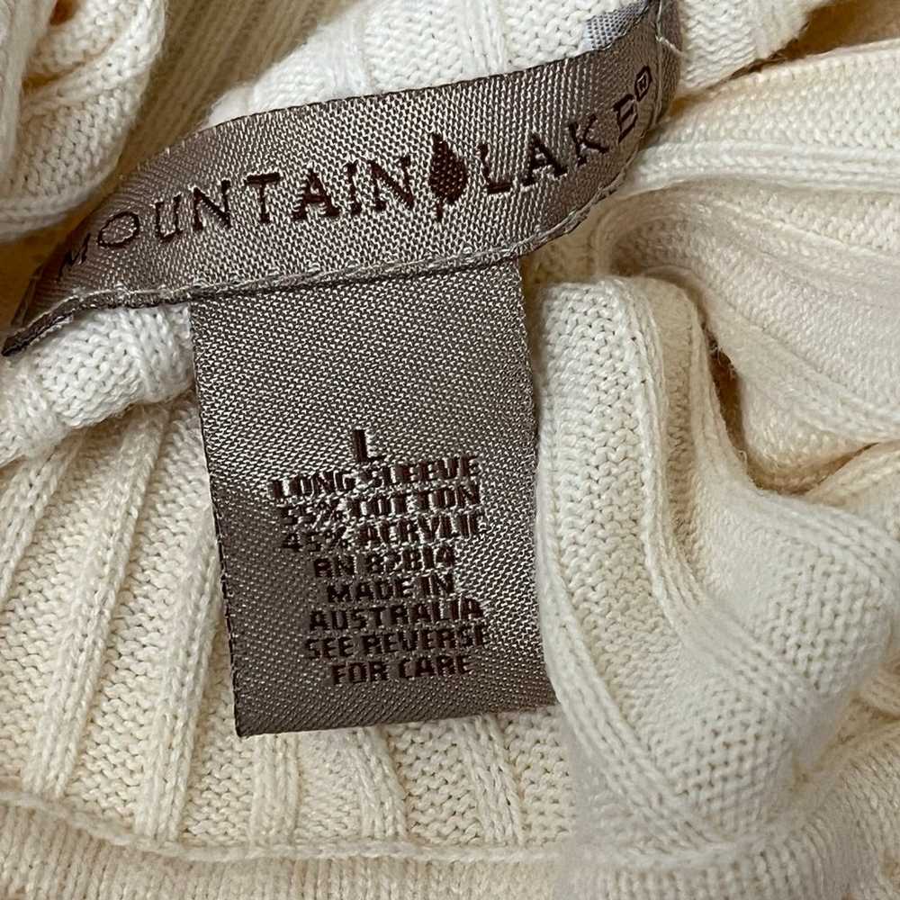 Mountain Lake Vtg Y2k Cream Ribbed Turtleneck Swe… - image 7