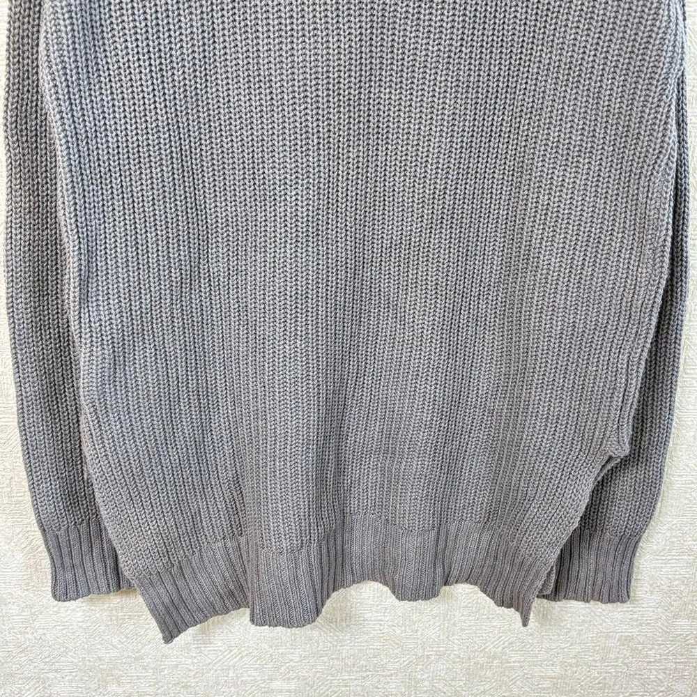 Hash Ash Knit M Grey with Beads Studs Ribbed Casu… - image 11