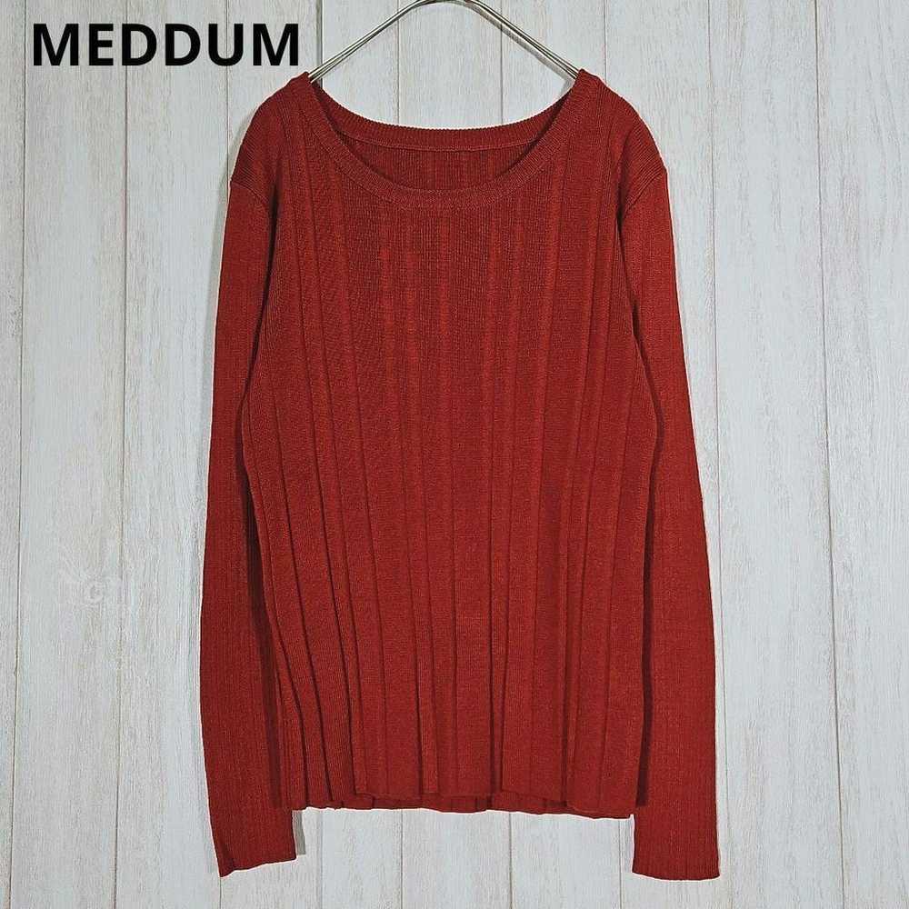 MEDDUM Medume M size Thin Knit Sweater Long Sleev… - image 1